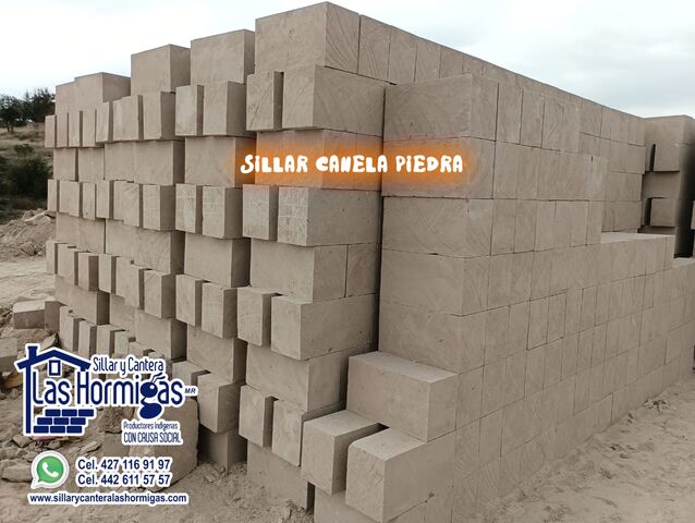 Sillar Canela Piedra.  Acabado Liso.